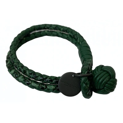 Pre-owned Bottega Veneta Green Leather Bracelet