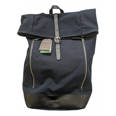 Pre-owned Sandqvist Navy Cloth Backpack