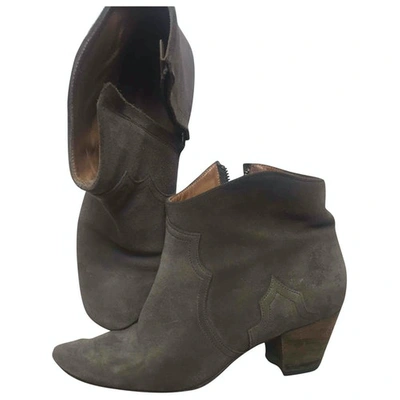 Pre-owned Isabel Marant Brown Suede Ankle Boots