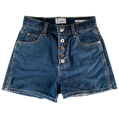 Pre-owned Eve Denim Blue Denim - Jeans Shorts
