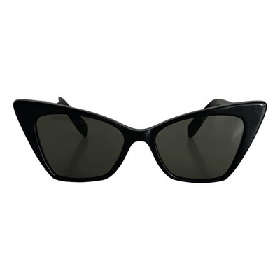 Pre-owned Saint Laurent New Wave Black Sunglasses