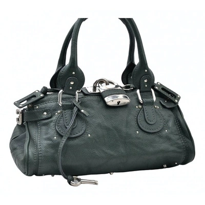 Pre-owned Chloé Green Leather Handbag