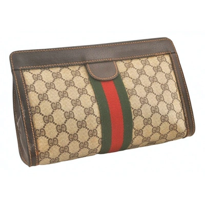 Pre-owned Gucci Brown Clutch Bag