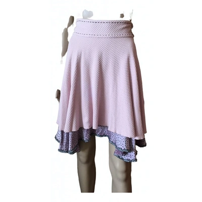 HUGO BOSS Pre-owned Silk Mid-length Skirt In Pink