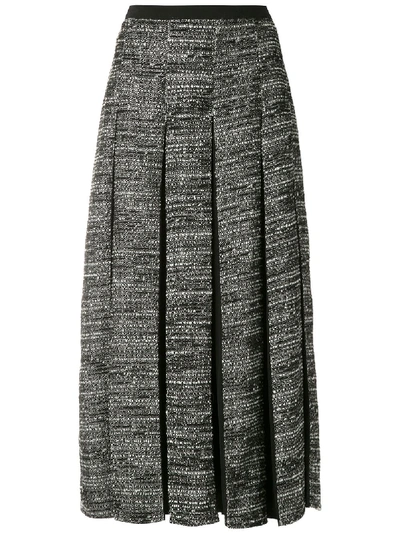 Shop Alcaçuz Regia Tweed Skirt In Grey