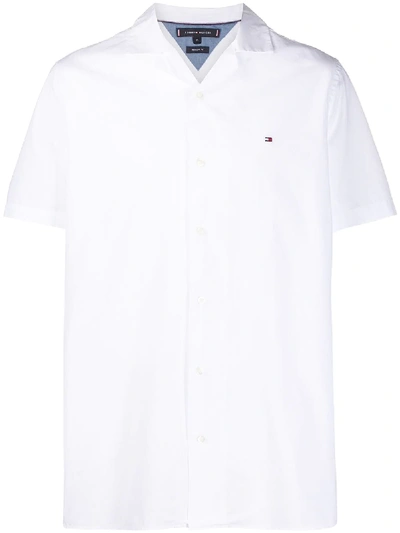 Shop Tommy Hilfiger Poplin Shirt In White