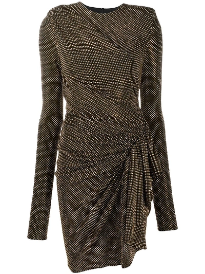 Shop Alexandre Vauthier Stud Detail Mini Dress In Black