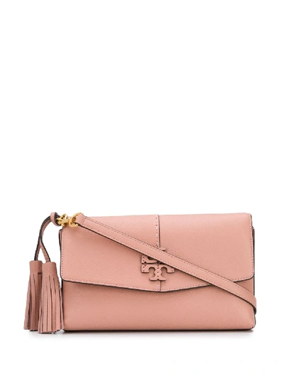 Shop Tory Burch Mcgraw Cross Body Bag In Pink