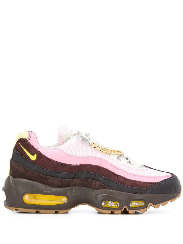 nike air max 95 suede mesh and leather sneakers