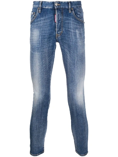 Shop Dsquared2 Denim Skinny Jeans In Blue
