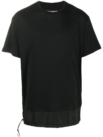 Shop Les Hommes Layered-effect T-shirt In Black