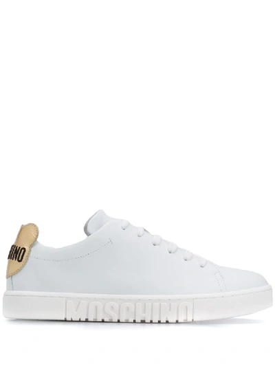 Shop Moschino Teddy Bear-patch Sneakers In White