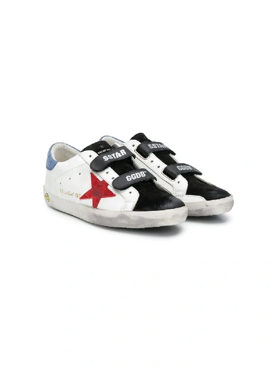 Shop Golden Goose Teen Superstar Low-top Sneakers In White