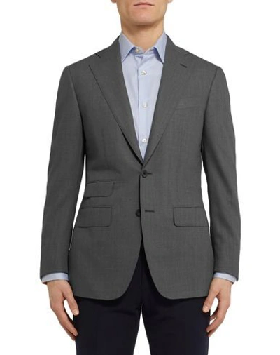 Shop Thom Sweeney Suit Jackets In Grey