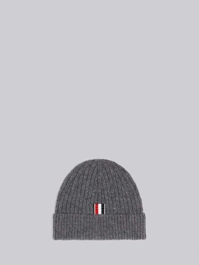 Shop Thom Browne Medium Grey Fine Merino Wool Rib 4-bar Hat