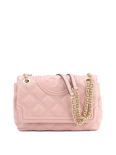 Shop Tory Burch Convertible Fleming Soft Leather Bag In Pink