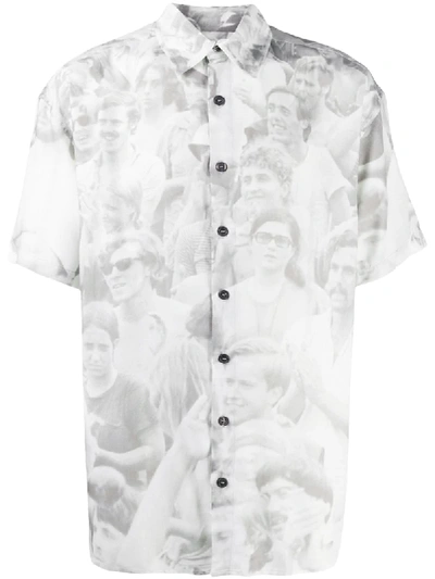 Shop Limitato Bowling Short-sleeved Shirt In White