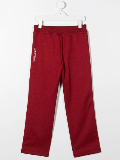 Shop Dsquared2 Side Stripe Joggers In Red