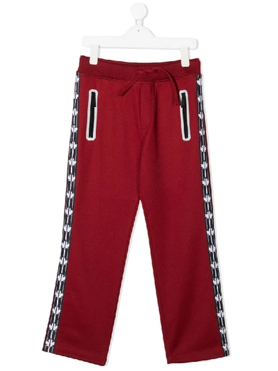 Shop Dsquared2 Side Stripe Joggers In Red
