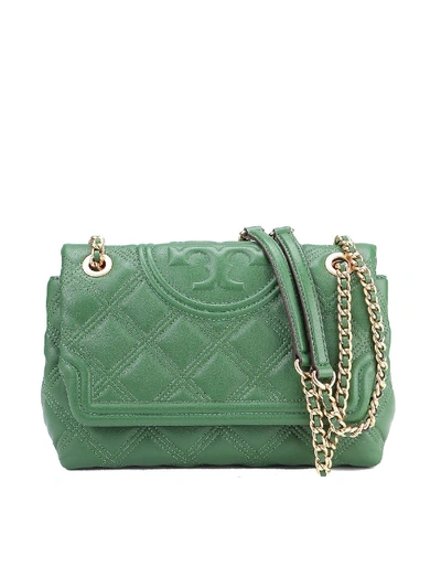 Shop Tory Burch Convertible Fleming Soft Bag In Green