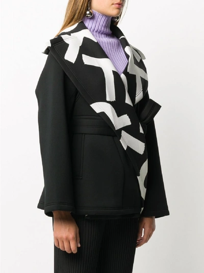 Shop Issey Miyake Cotton Trench In Black