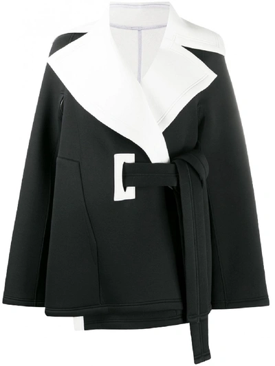 Shop Issey Miyake Cotton Trench In Black