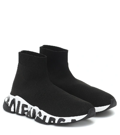 Shop Balenciaga Speed Sneakers In Black