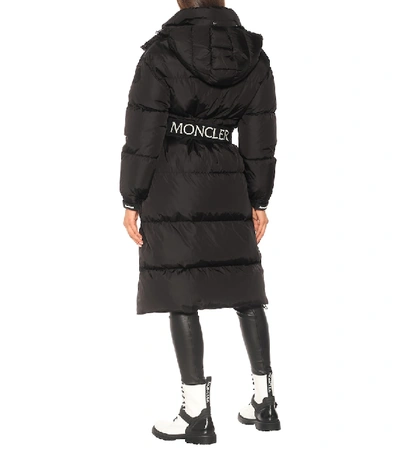 Shop Moncler Tiam Quilted Down Coat In Black
