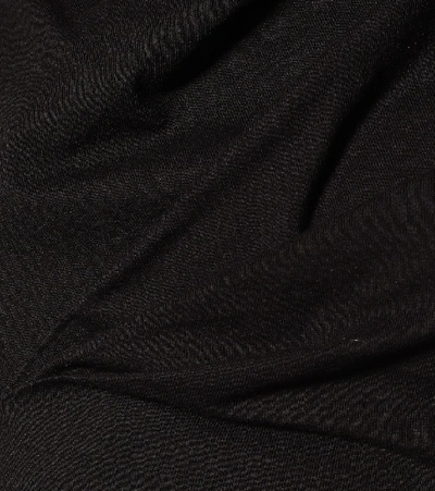 Shop Rta Holly Cotton Jersey Minidress In Black