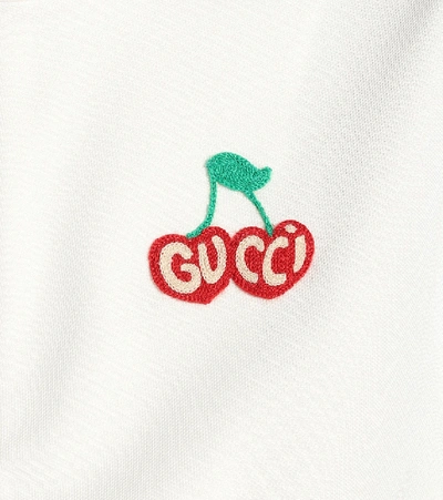 Shop Gucci Piquet Jersey Track Jacket In White