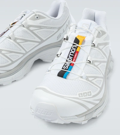 Shop Salomon Xt-6 Adv Sneakers In White