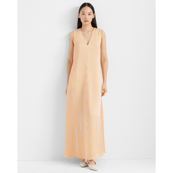soft orange dress