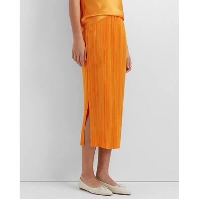 Shop Club Monaco Micropleat Skirt In Tangerine