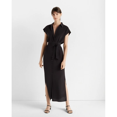 Club Monaco Danielle Silk Dress In Black ModeSens