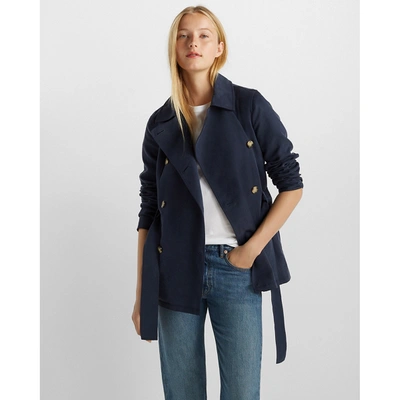 Shop Club Monaco Soft Trench In Blueberry