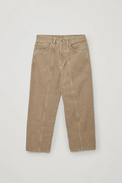 Shop Cos Wide Organic Cotton Jeans In Green