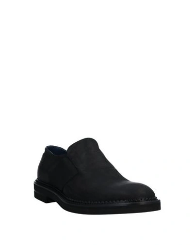 Shop Alberto Guardiani Loafers In Black