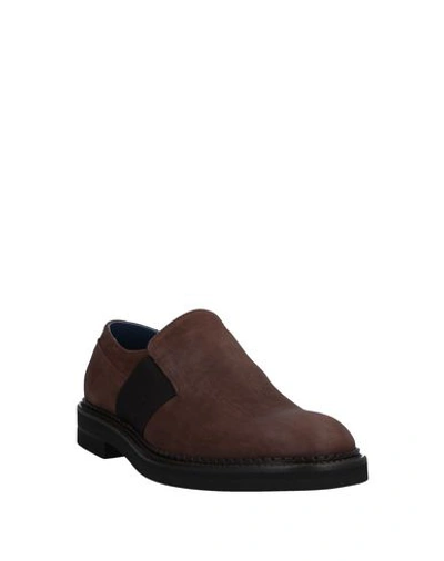 Shop Alberto Guardiani Loafers In Brown