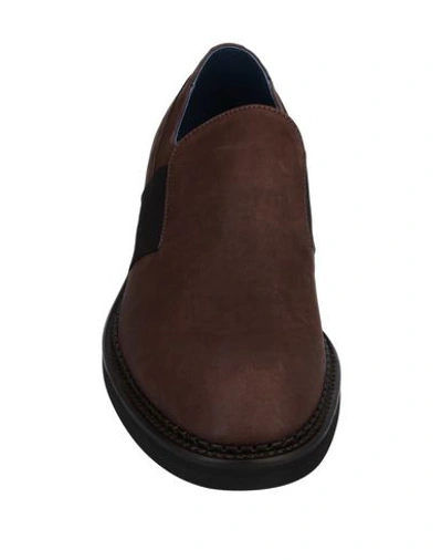 Shop Alberto Guardiani Loafers In Brown