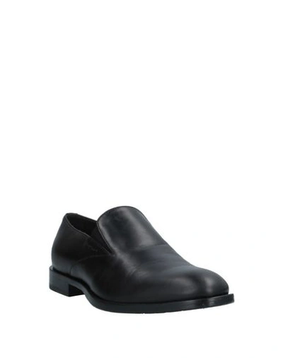 Shop Alberto Guardiani Loafers In Black