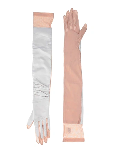 Shop Paule Ka Gloves In Light Grey