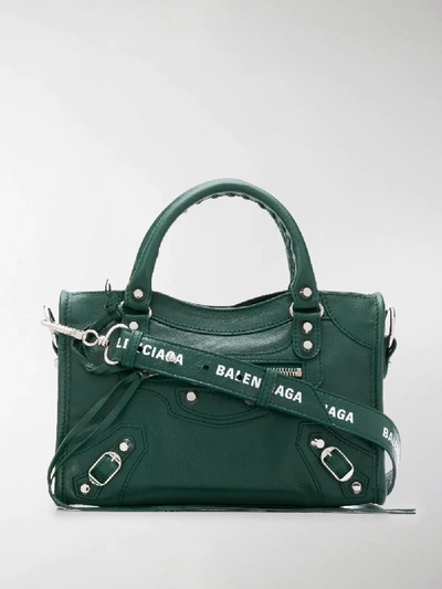 Shop Balenciaga Classic City Crossbody Bag In Green