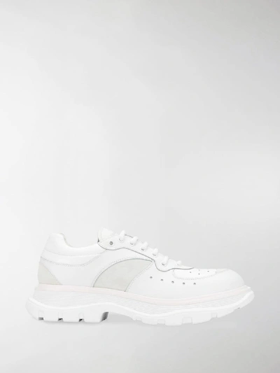 Shop Alexander Mcqueen Tread Slick Low-top Sneakers In White