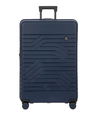 Shop Bric's B-y Ulisse Large Expandable Trolley Suitcase In Ocean Blue