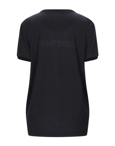 Shop Dolce & Gabbana Woman T-shirt Black Size 8 Cotton, Polyester, Polyurethane, Viscose