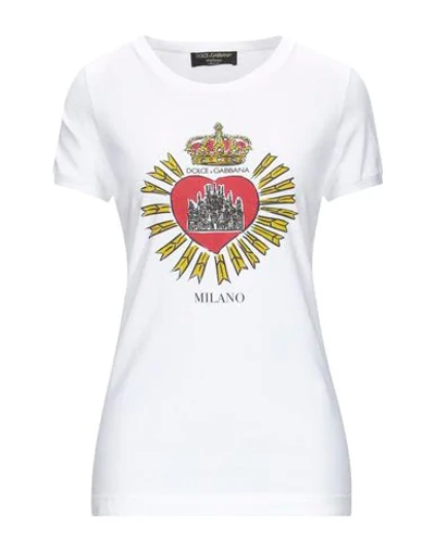 Shop Dolce & Gabbana T-shirts In White