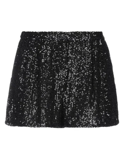 Shop Patrizia Pepe Woman Shorts & Bermuda Shorts Black Size 2 Polyester, Elastane