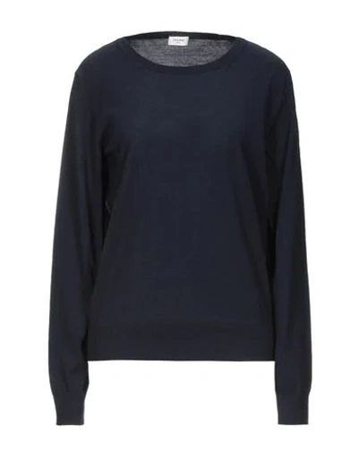 Shop Celine Sweater In Dark Blue