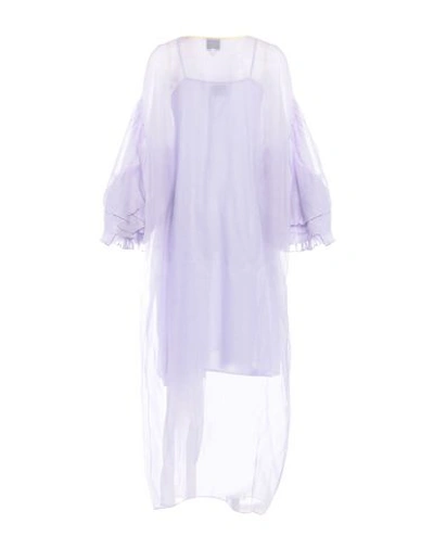 Shop Thierry Colson Long Dress In Lilac