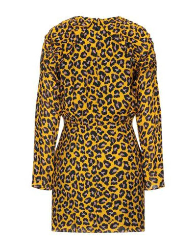 Msgm Short Dresses In Yellow